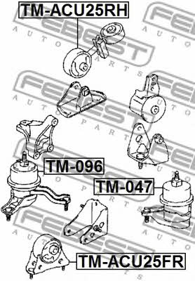 Febest Engine mount right – price 137 PLN