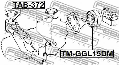 Febest Gearbox mount – price 52 PLN