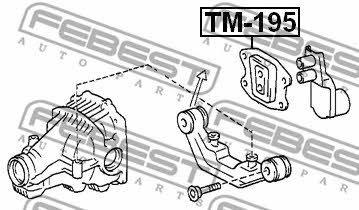 Gearbox mount Febest TM-195