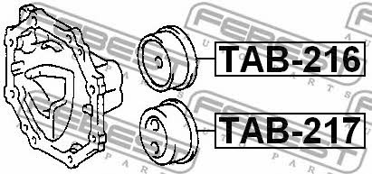 Gearbox mount Febest TAB-216