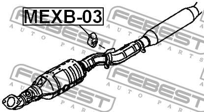 Febest Exhaust mounting bracket – price [object Object] PLN