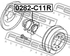Febest Wheel bearing – price 465 PLN