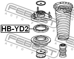 Febest Shock absorber bearing – price 44 PLN