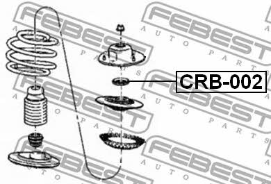 Shock absorber bearing Febest CRB-002