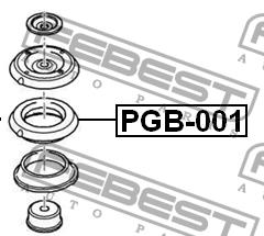 Shock absorber bearing Febest PGB-001
