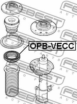 Febest Shock absorber bearing – price 53 PLN