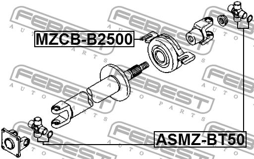 Febest Driveshaft outboard bearing – price 212 PLN