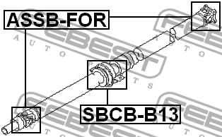 Febest Driveshaft outboard bearing – price 406 PLN