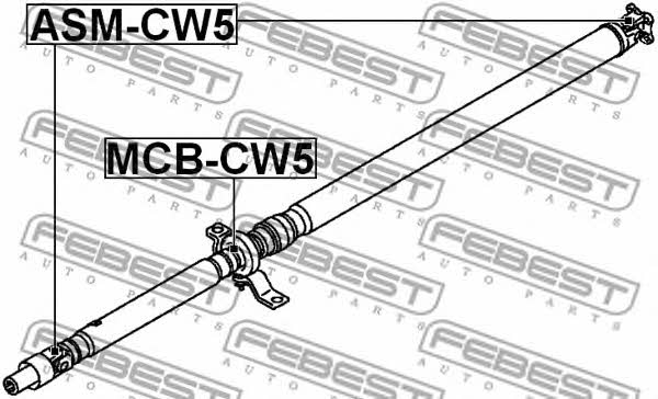 Febest Driveshaft outboard bearing – price 234 PLN