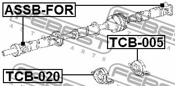 Febest Driveshaft outboard bearing – price 188 PLN