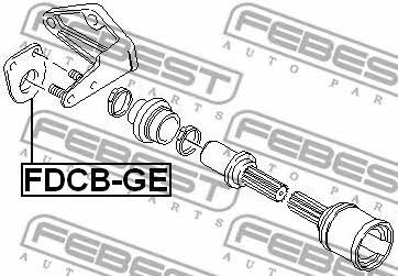 Drive shaft bearing Febest FDCB-GE