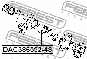 Rear wheel hub bearing Febest DAC386552-48
