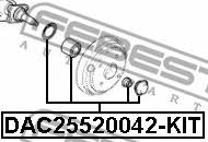 Rear Wheel Bearing Kit Febest DAC25520042-KIT