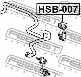 Front anti roll bar bush Febest HSB-007