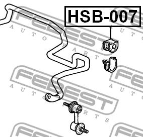Febest Front anti roll bar bush – price 12 PLN
