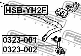 Febest Front anti roll bar bush – price 8 PLN