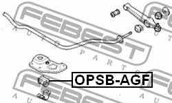 Front stabilizer bush Febest OPSB-AGF
