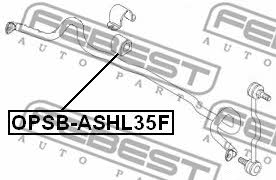Febest Front anti roll bar bush – price [object Object] PLN
