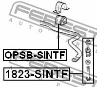 Front stabilizer bush Febest OPSB-SINTF