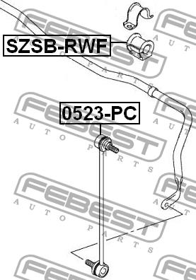 Febest Front stabilizer bush – price 18 PLN