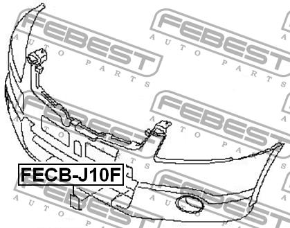 Plug towing hook Febest FECB-J10F