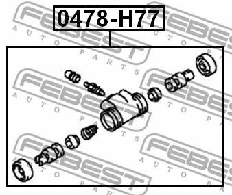 Febest Wheel Brake Cylinder – price [object Object] PLN