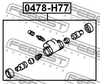 Wheel Brake Cylinder Febest 0478-H77