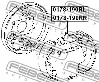 Wheel Brake Cylinder Febest 0178-190RL