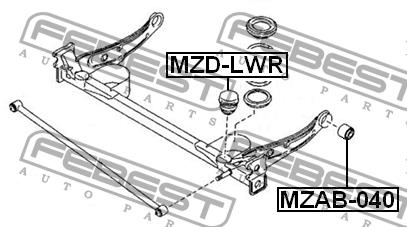 Febest Rear shock absorber bump – price [object Object] PLN