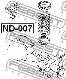 Febest Rear shock absorber bump – price [object Object] PLN