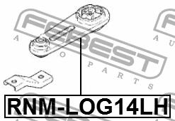 Febest Engine mount, rear – price [object Object] PLN