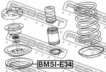 Suspension spring front Febest BMSI-E34