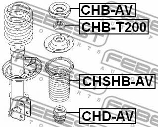 Febest Shock absorber bearing – price 18 PLN