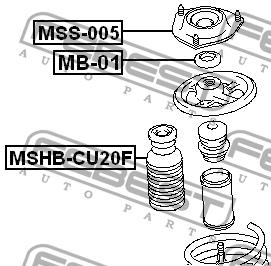 Febest Shock absorber bearing – price [object Object] PLN