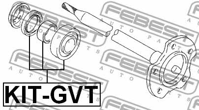 Axle bearing Febest KIT-GVT