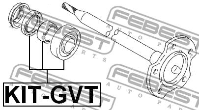 Febest Axle bearing – price 112 PLN