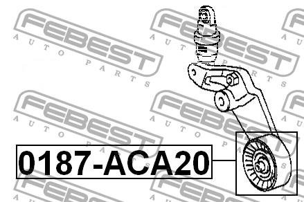 Idler roller Febest 0187-ACA20