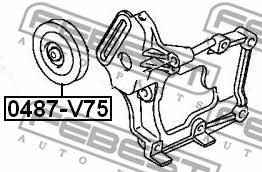 Febest Idler roller – price 98 PLN