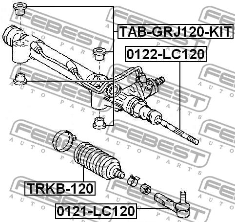 Febest Inner Tie Rod – price 53 PLN