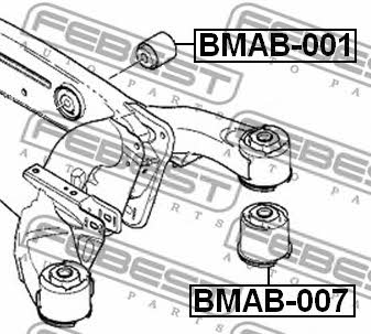 Febest Rear axle bush – price [object Object] PLN