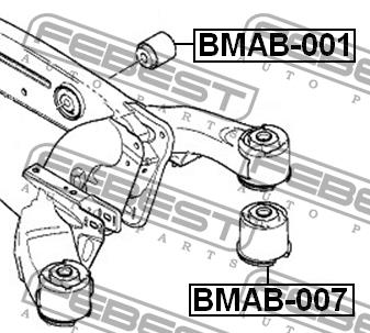 Rear axle bush Febest BMAB-007