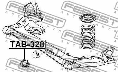 Febest Rear axle bush – price [object Object] PLN