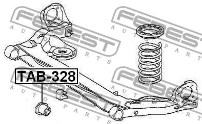 Rear axle bush Febest TAB-328