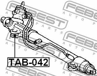 Febest Silent block steering rack – price 24 PLN
