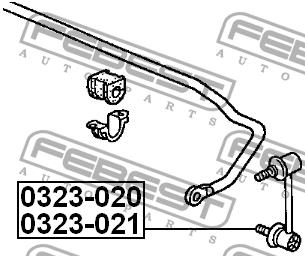 Febest Stabilizer bar, rear right – price