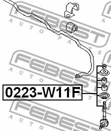 Febest Front anti roll bar link – price 44 PLN
