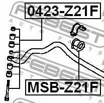 Febest Front stabilizer bar – price 34 PLN