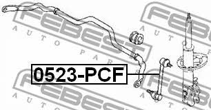 Front stabilizer bar Febest 0523-PCF
