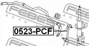 Febest Front stabilizer bar – price 43 PLN