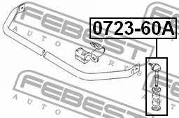 Front anti roll bar link Febest 0723-60A